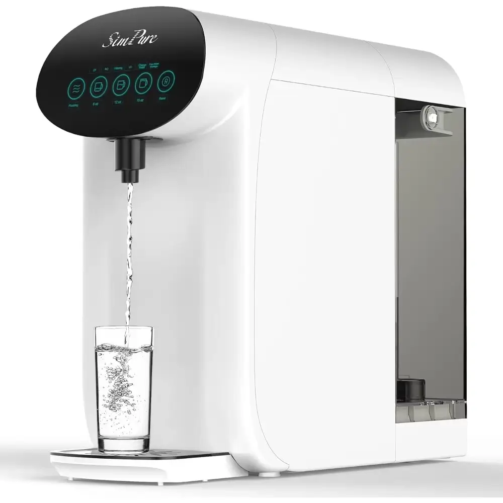 Y7P-W UV countertop reverse osmosis water filter with NSF ANSI 58 certification and 5-stage RO filtration system for safe drinking water